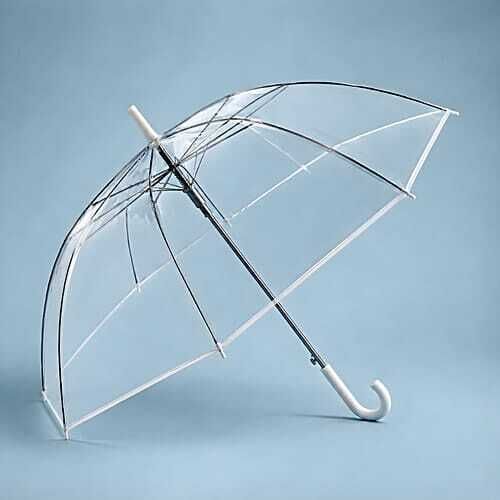 megamartdeals Transparent Bubble Automatic Stick Umbrella Umbrella-picture-46