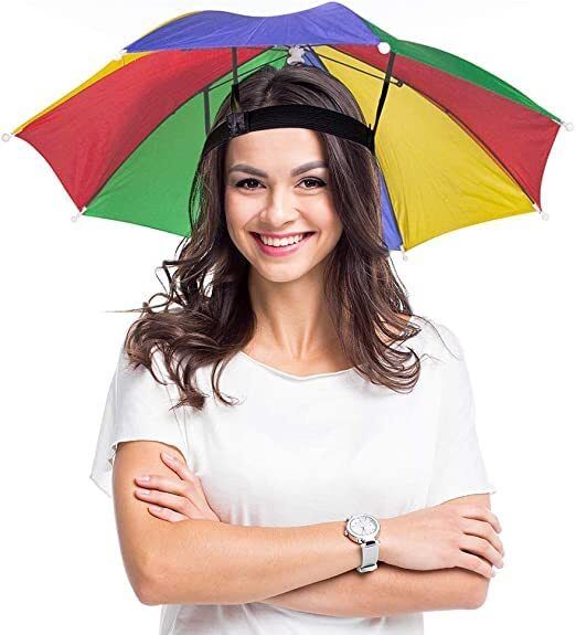 adorazone Hands Free Hat Umbrella for Kids & Adults | Sun and Rain Protection Umbrella-picture-19