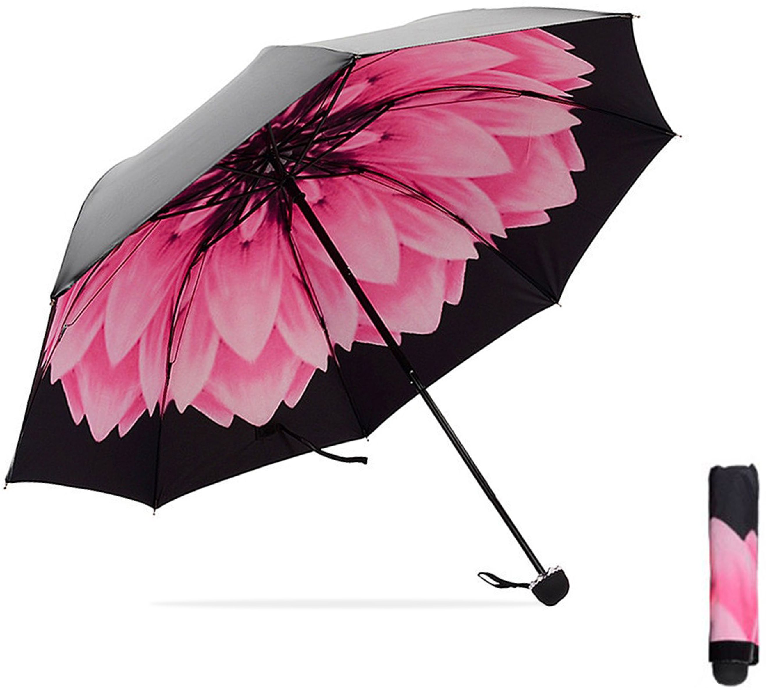 Printed Umbrella for Rain & Sun, Windproof, UV Protection (Watermelon Red) Umbrella-image-31