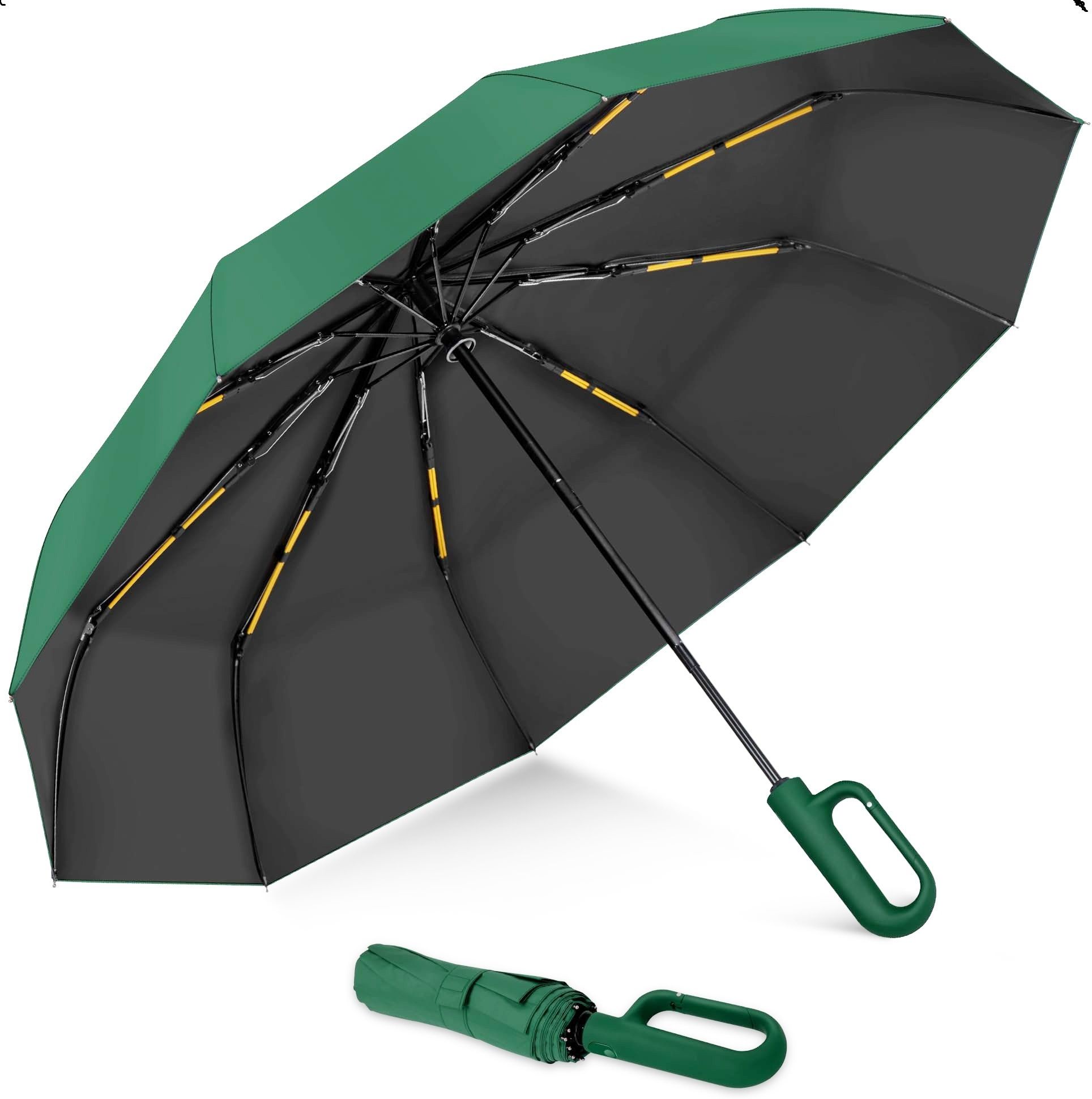 Auto Open 3 Fold Umbrella For Protection Against Rain Sun+UV Rays with cover Umbrella