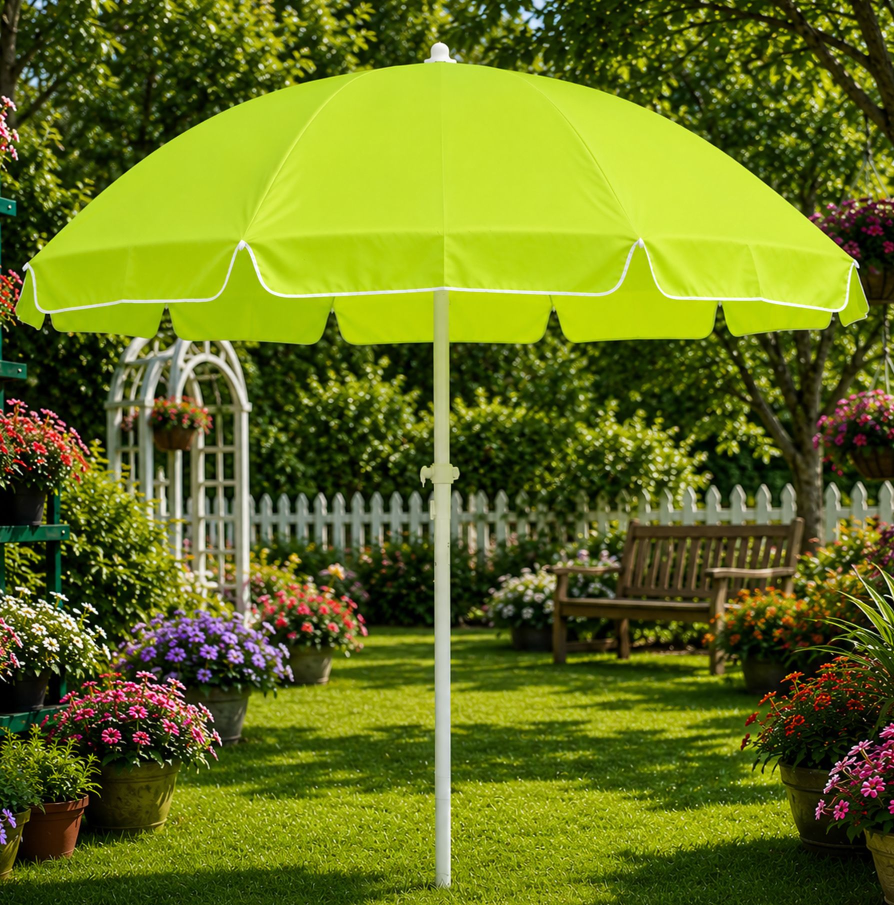 dark moon 7ft Deluxe Garden Umbrella Patio Shade Model Premium Quality Umbrella-picture-41