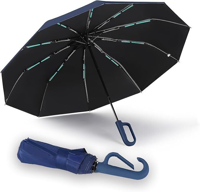 ozoy 3-Fold UV & Rain Protection-Lightweight, Compact, Durable, Stylish Umbrella-picture-12