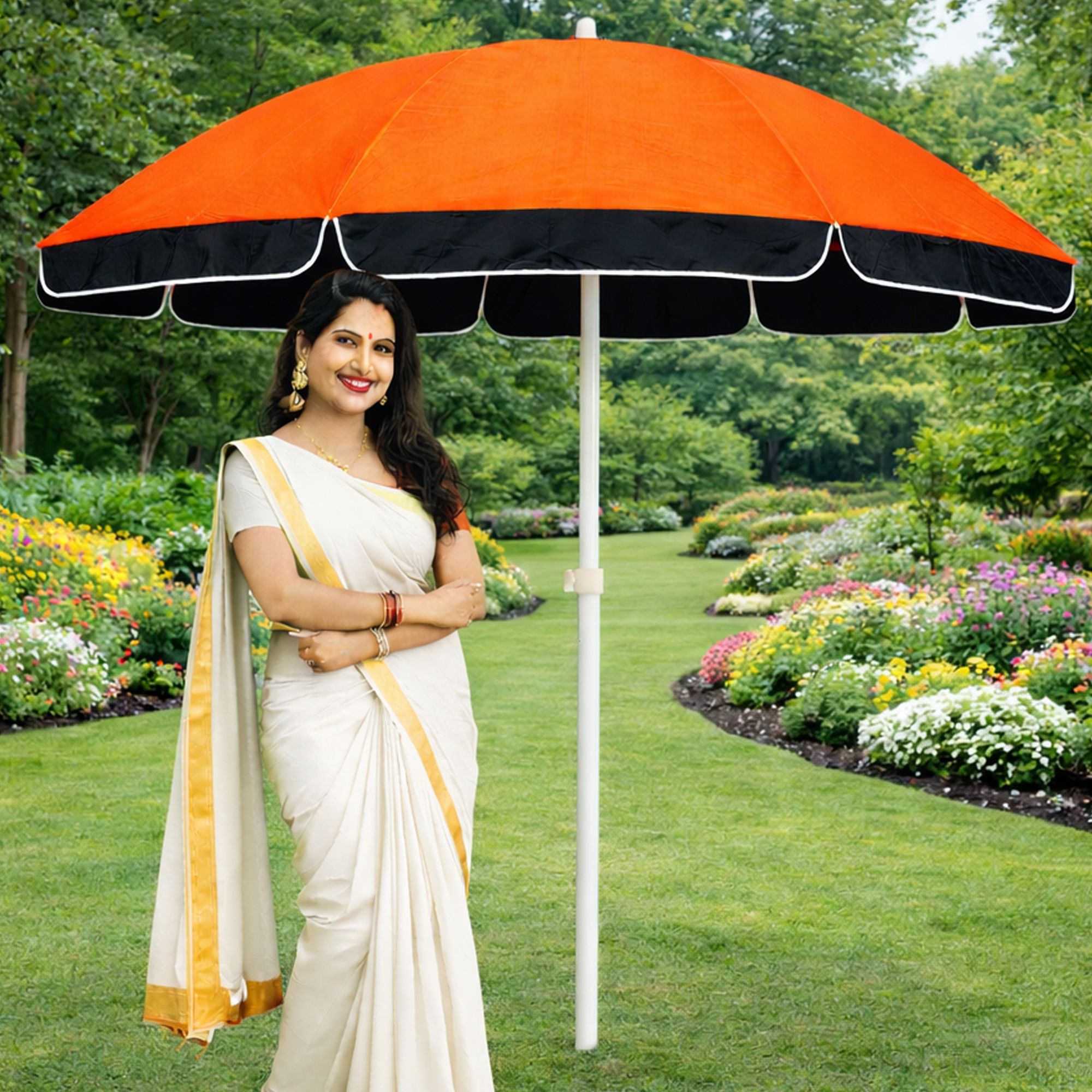 Smart Garden Umbrella 7ft Garden Shade Collection Premium Quality Umbrella-image-49