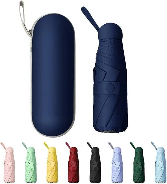 garsum Pocket Travel Umbrella Windproof (Manual Open) Sun Rain Mini Ultra-Light 2 Fold Umbrella-picture-22