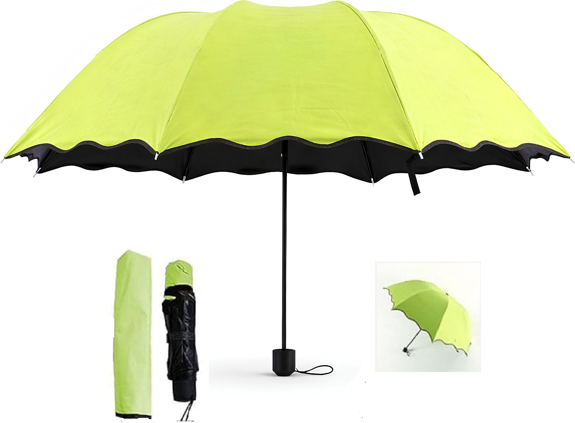 3Fold travel Umbella, Beautiful Creative Magical of Blooming Flowers Design Umbrella-image-14
