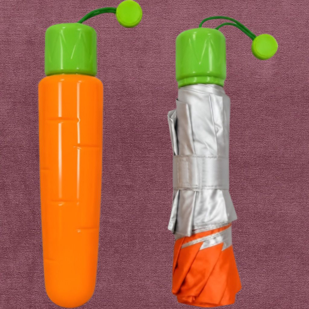 dripfly Waterproof Carrot Theme Umbrella Compact Lightweight Outdoor Accessory Umbrella-picture-5