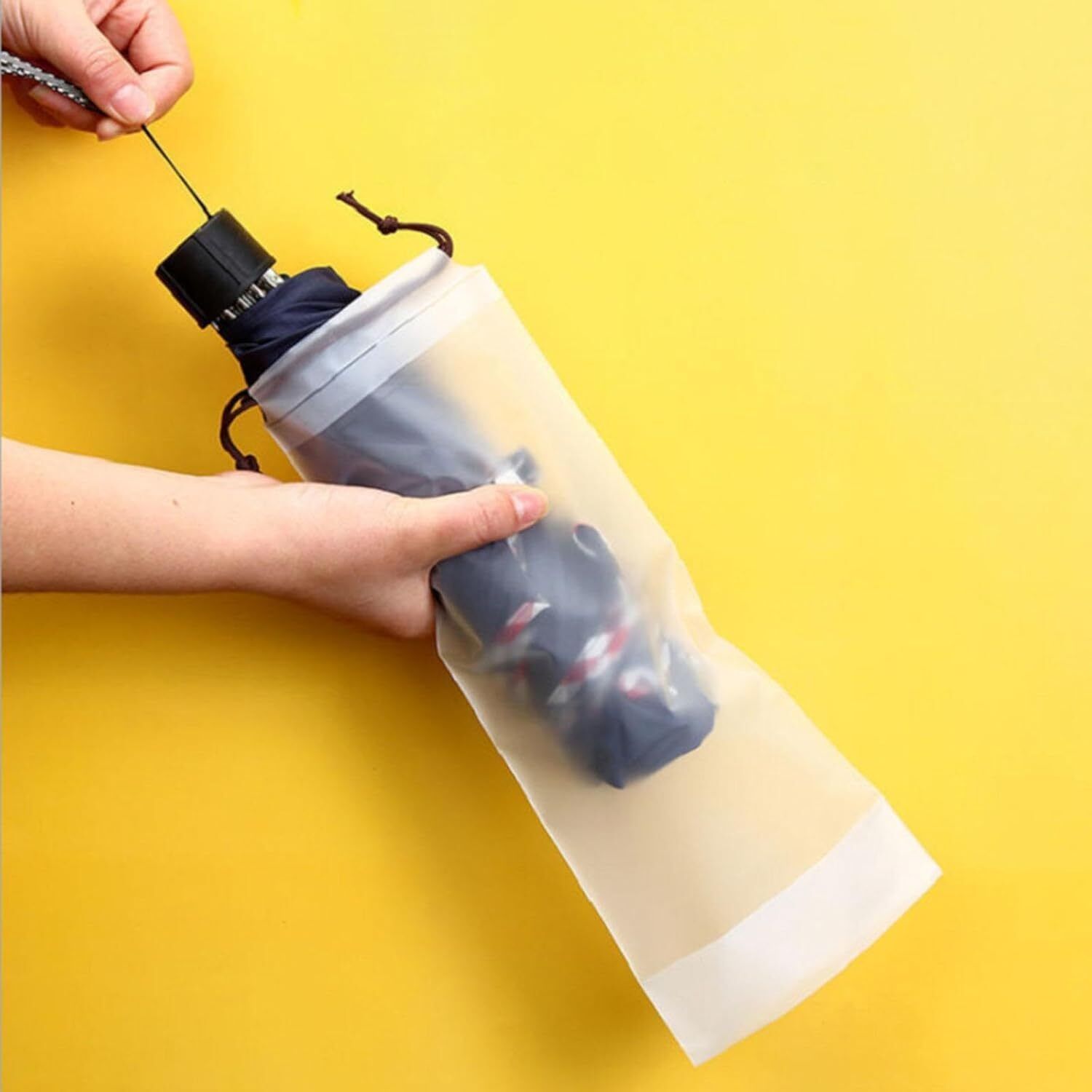 Reusable Travel Umbrella Bag Waterproof Wet Umbrella Storage Sleeve Drawstring Umbrella-image-29