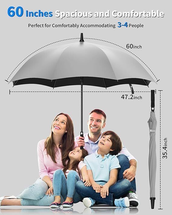 Large Umbrella with Reflective Stripe for Women and Family Umbrella-image-14