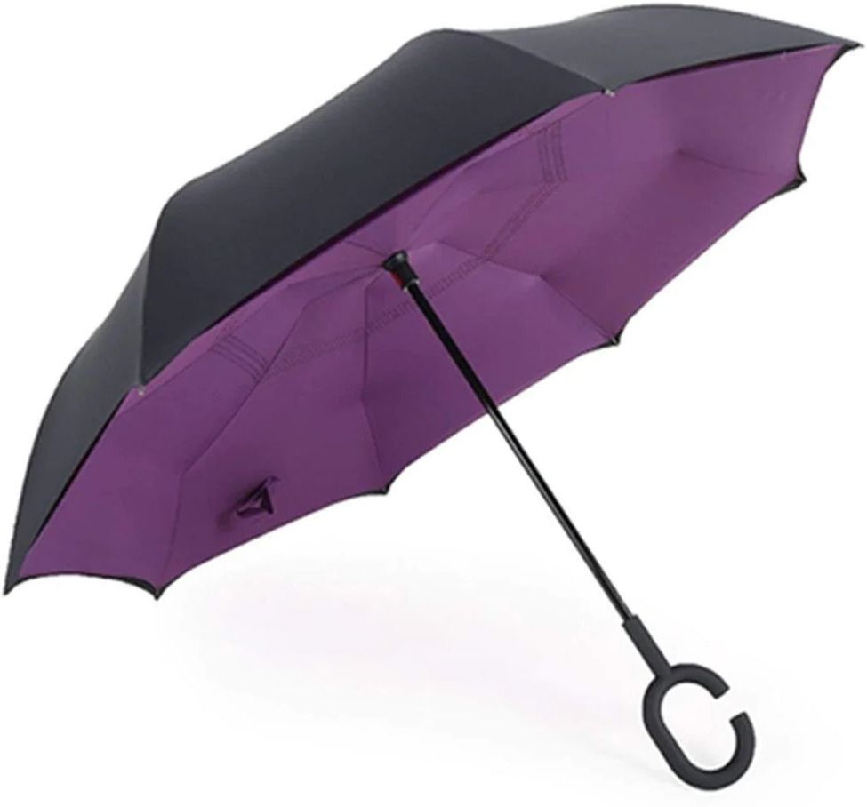 Double Layer Inverted Umbrella C-Shaped Handle UV Protection Car Rain Outdoor Umbrella-image-12