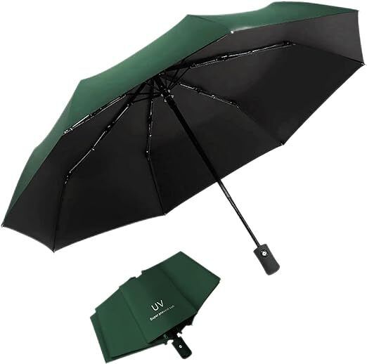 xbey 1Pc Auto 8-Ribs Sun & Rain Protection | Man, Woman & Child 3-Fold Umbrella-picture-20