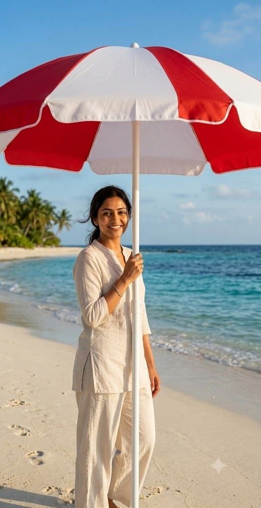 unicornstore Large Red White Stripe Garden Patio Beach Umbrella with UV Protection Shade Umbrella-picture-33