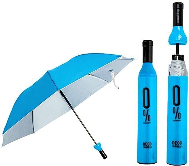 Double Layer Multicolor Umbrella | Umbrella with Bottle Cover | 3 Fold Umbrella Umbrella-image-11
