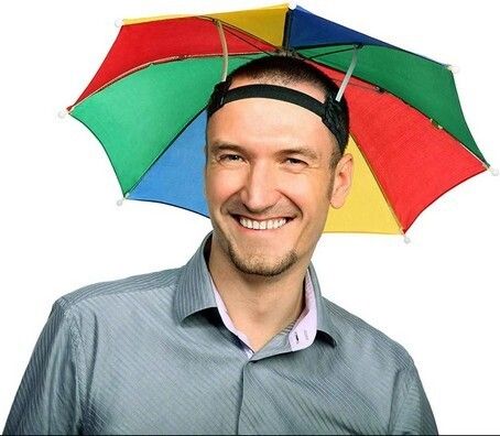 Head Umbrella For Any One 21 Inchs Pack of 1 Color Umberallas For Sun& Rain Umbrella-image-43