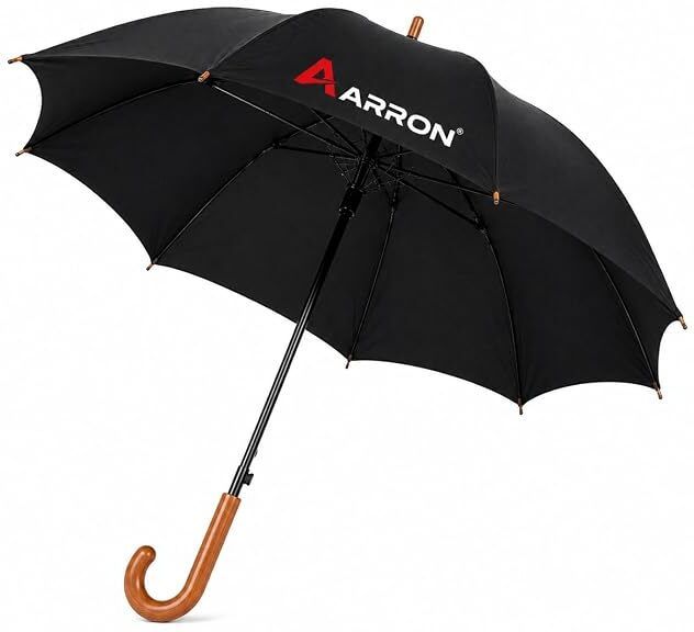 arron New York Automatic Golf Umbrella for Men & Women with UV & Rain Protection Black Umbrella-picture-12