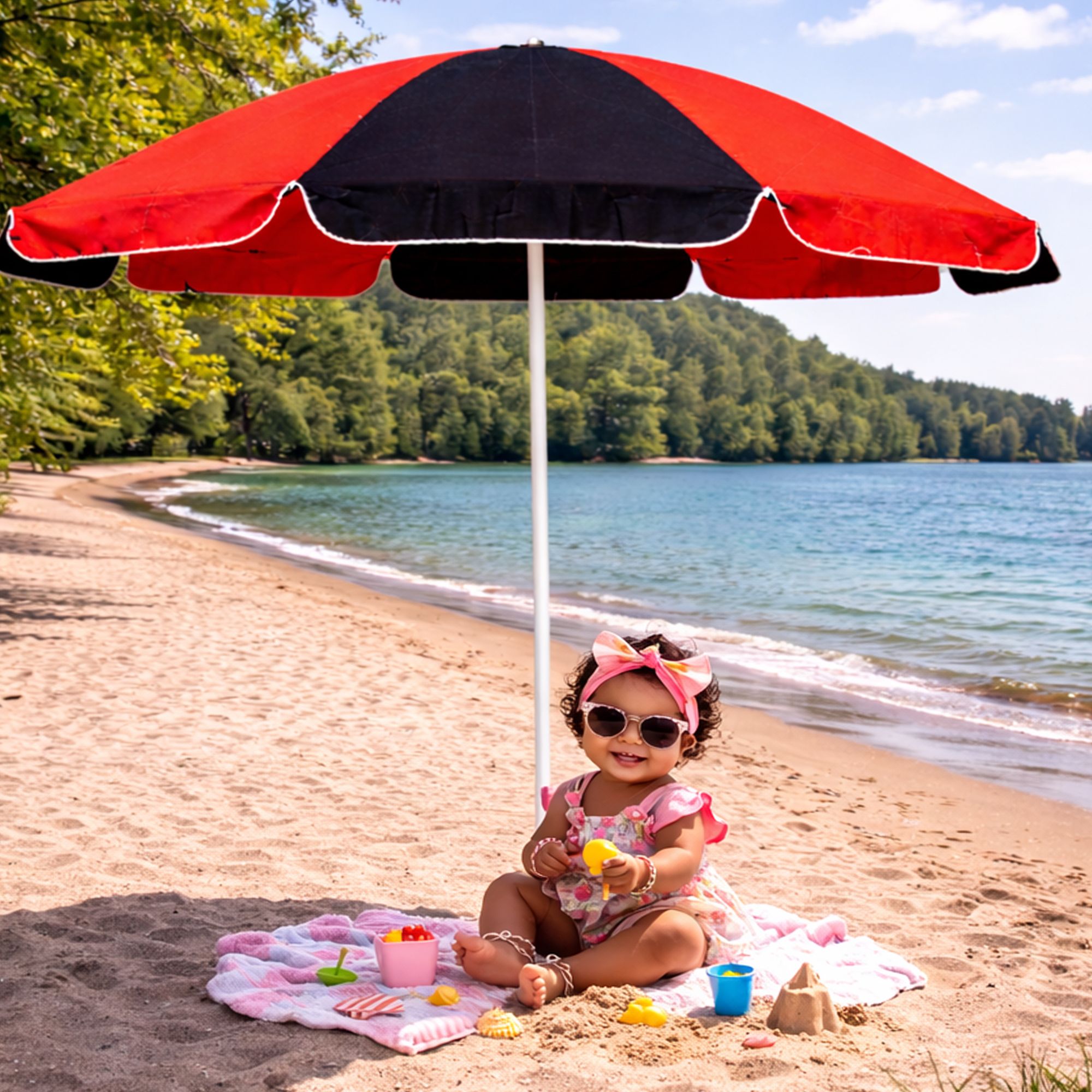 Stylish Garden Umbrella 7ft Sun Shade Model Premium Quality Outdoor Us Umbrella-image-2
