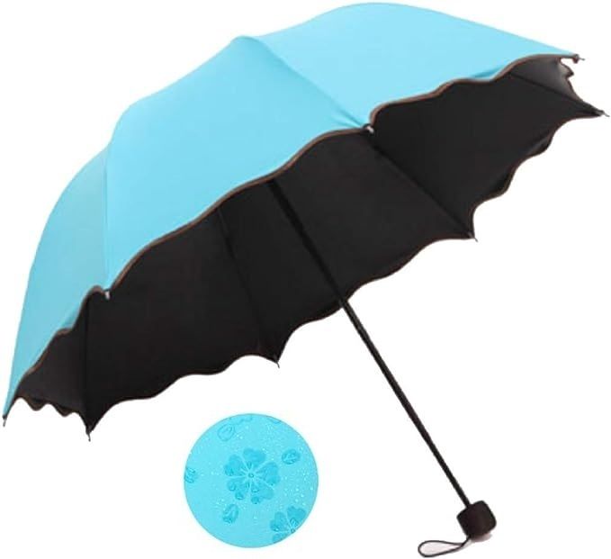 Magic Umbrella Shape Mini Compact Foldable with Cover for UV Protection & Rain Umbrella-image-11
