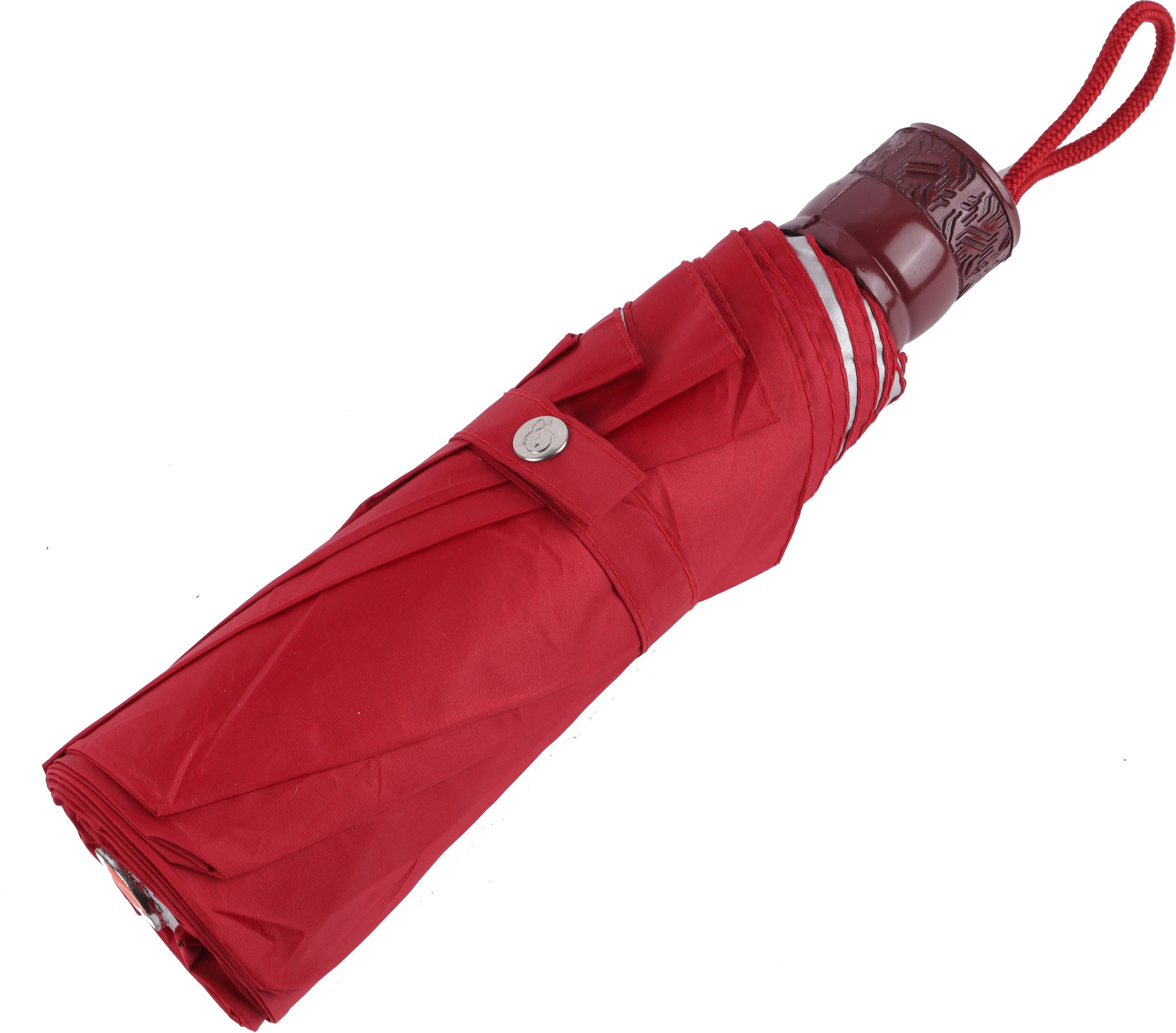 orange 3 FOLD MONO SILVER 21.5 INCH MANUAL OPENING UMBRELLA FOR MENS AND WOMENS Umbrella-picture-11