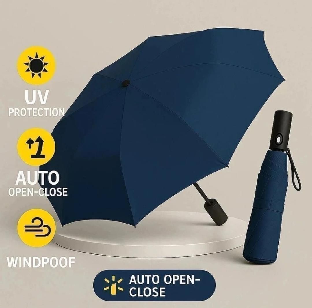 3 Fold Compact stylist Lightweight Foldable 8-Ribs Rain & Sun Umbrella Umbrella-image-14
