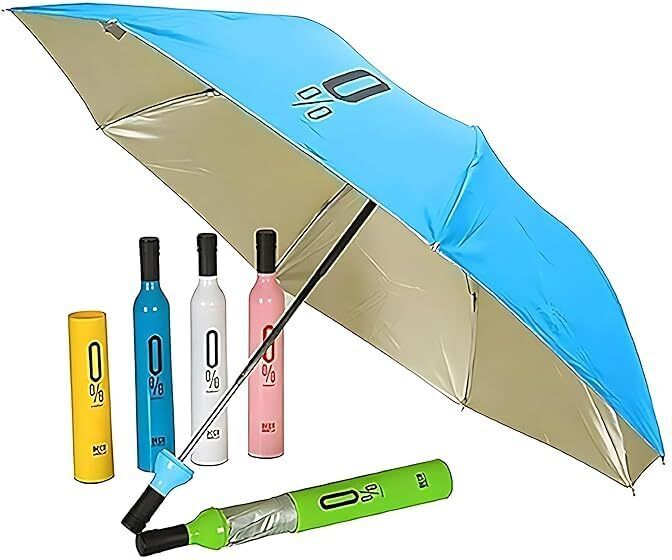 Portable Folding Umbrella with UV Protection and Compact Bottle Shape Design Umbrella-image-4