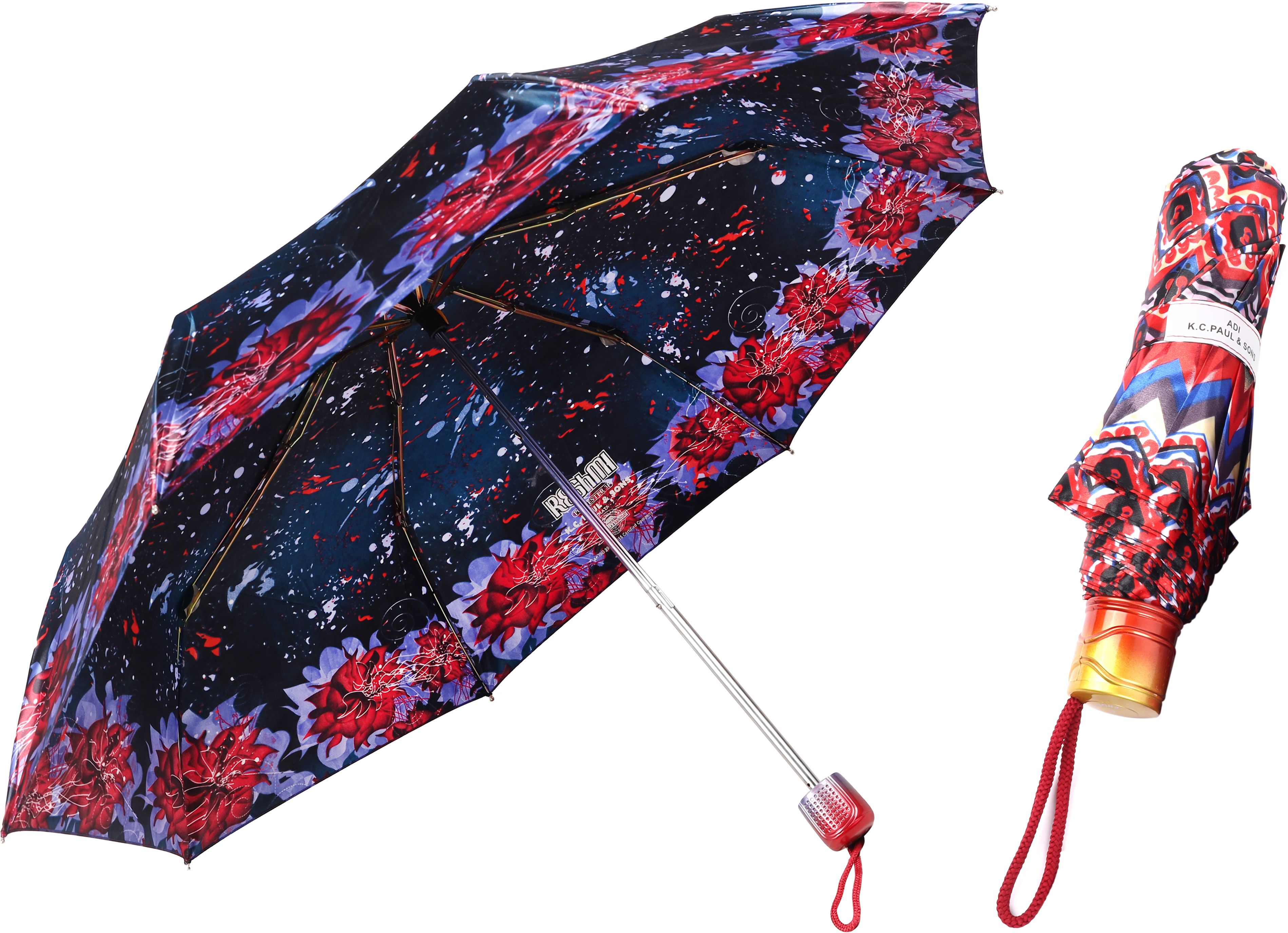 adi k.c.paul & sons Reshmi 3 fold multicolor umbrella for men & women | Adi KC Paul Umbrella-picture-13