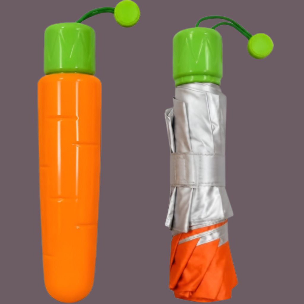 lootnesse Stylish Carrot Pocket Umbrella Lightweight Outdoor Travel Essential Umbrella-picture-16