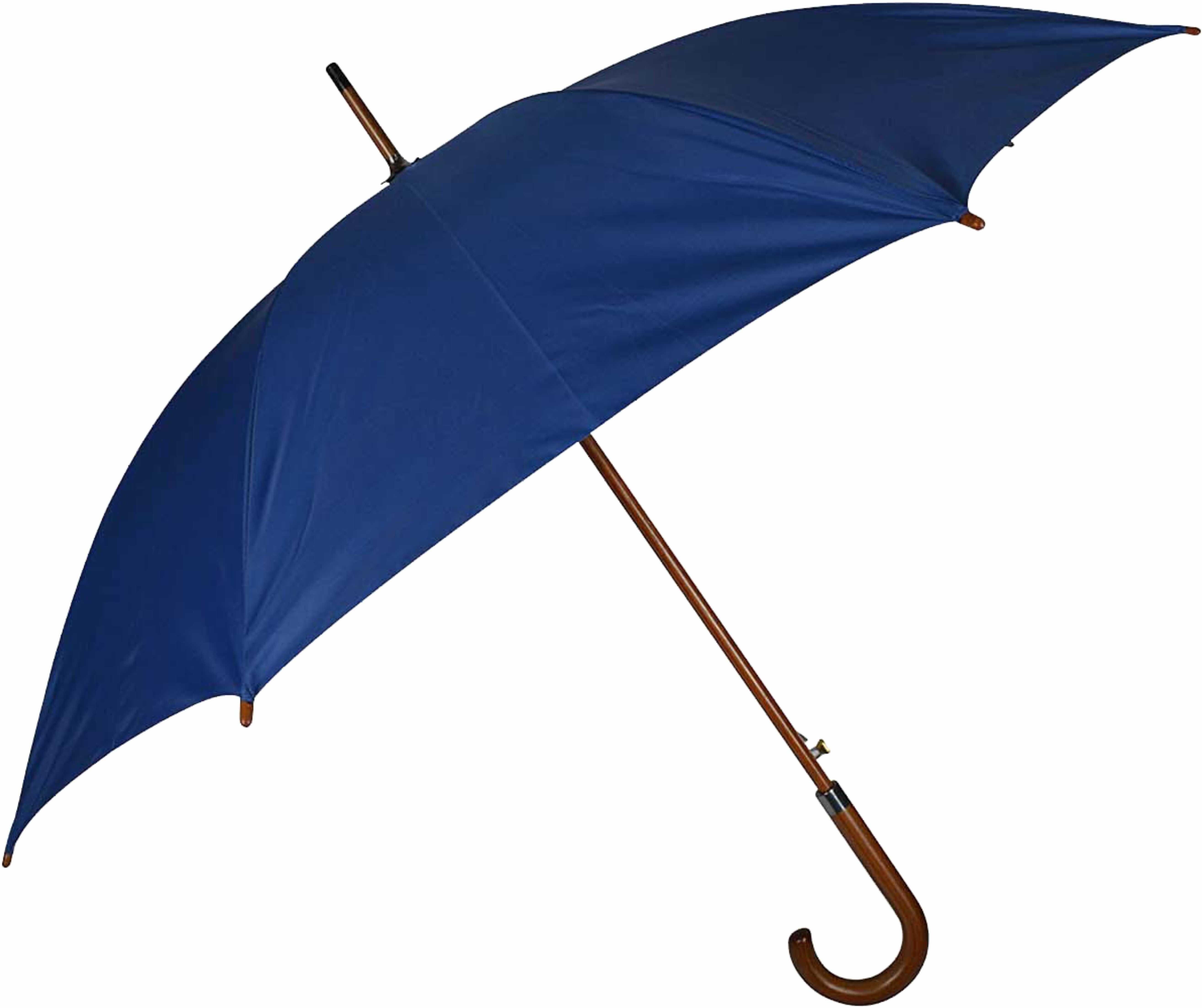 fendo Major Automatic Open 23" (584 mm) Men/Women UV Protection Monsoon/Rainy & Sun Umbrella with Wooden Stick in Navy Blue Umbrella-picture-5