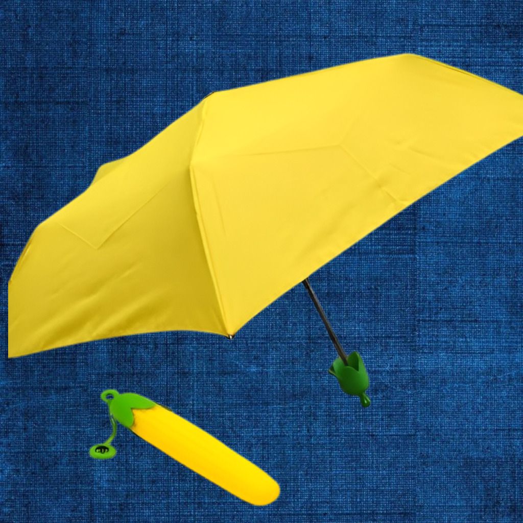 dripfly durable compact umbrella with vegetable themed corn storage case waterproof Umbrella-picture-14