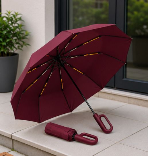 cpdm Carabiner Handle Travel ambrella ,3 fold design Umbrella Umbrella-picture-19