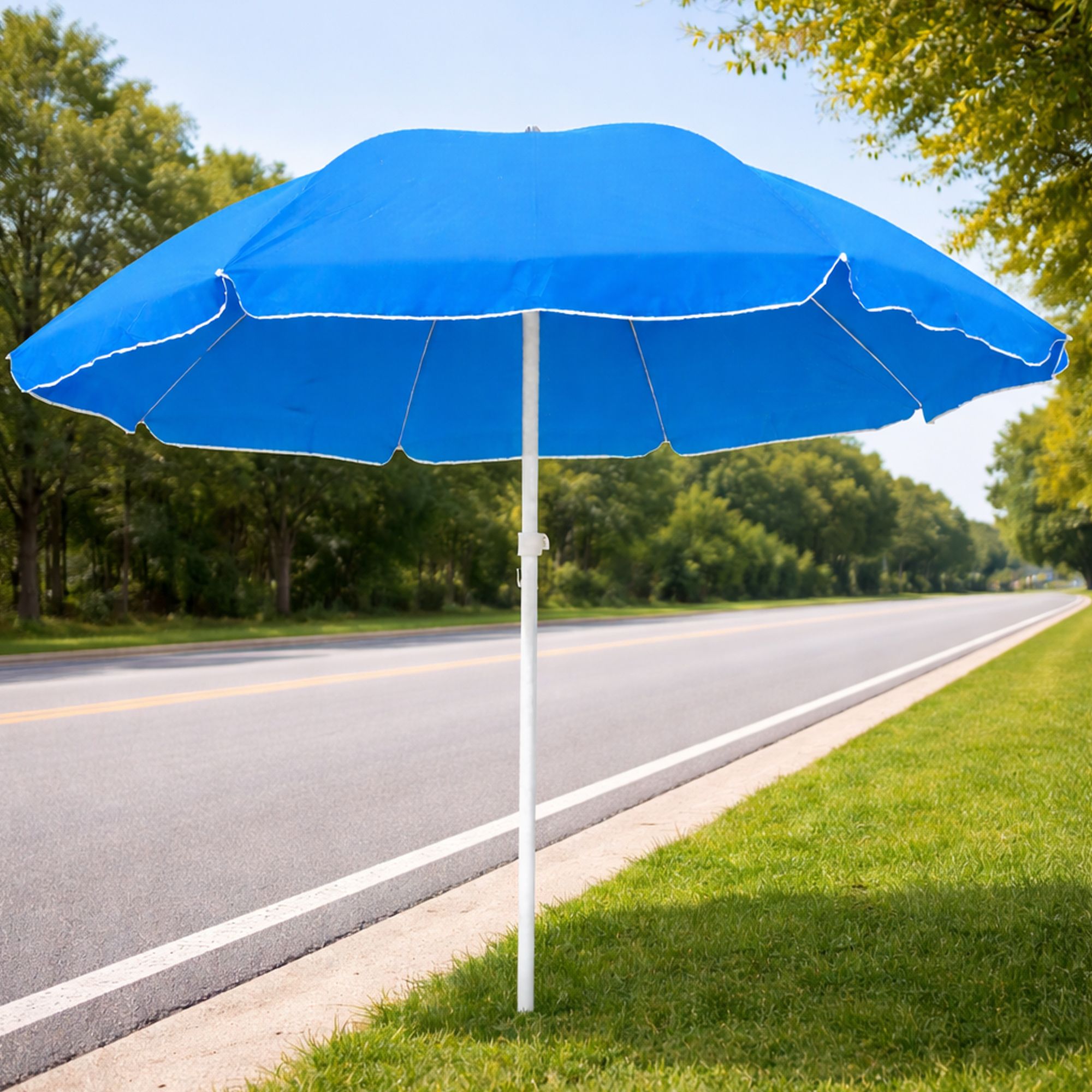 Modern Garden Umbrella 7ft Premium Outdoor Collection Umbrella-image-27