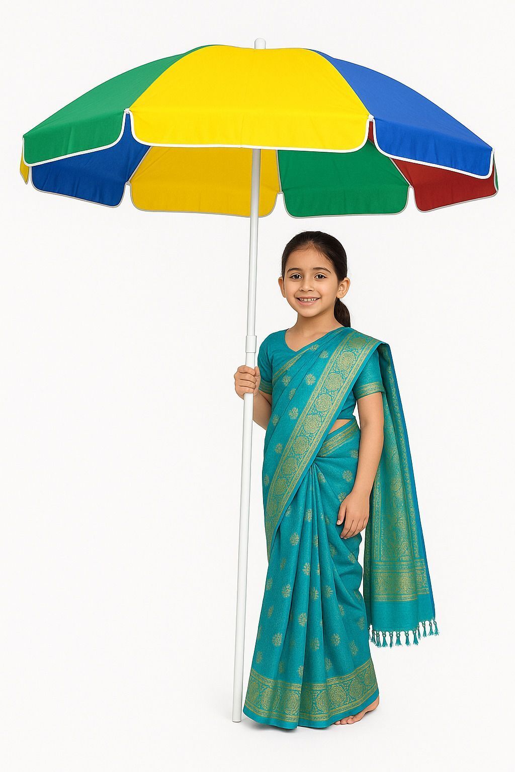 green bird Classic Garden Shade Umbrella Sun Rain Protection Without Stand 7ft_F203 Umbrella-picture-48