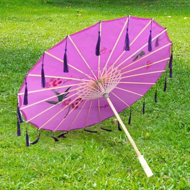 orama Traditional Wooden Japanese Cloth Umbrella Parasol for Weddings,Photoshoots US7 Umbrella-picture-4