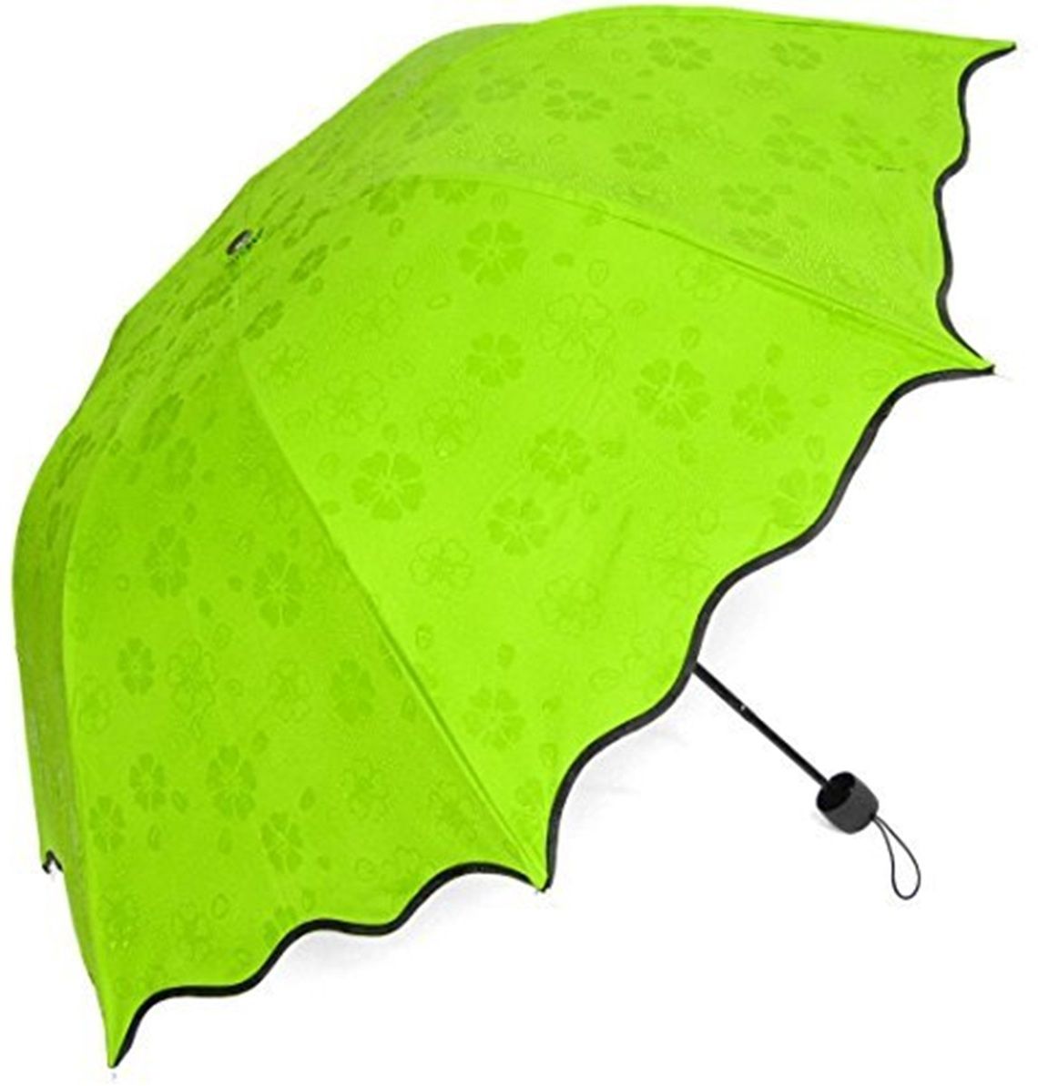 3 Fold Blossom Magic Compact Umbrella for UV Protection Rain for Girls and Women Umbrella-image-9