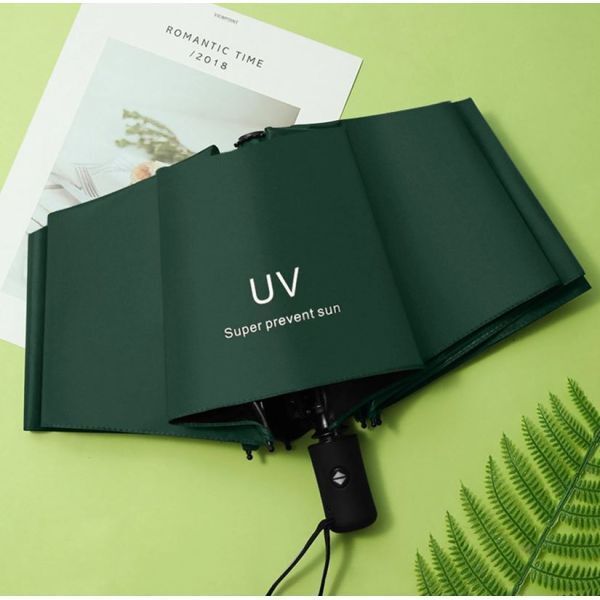 kwisy UV Coated Umbrella for Sun & Rain | 3-Fold with Sturdy 8-Ribs | 1Pc Umbrella Umbrella-picture-26