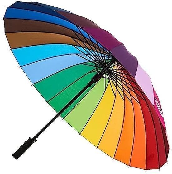 urban cartel Rainbow Umbrella with Long Handle UV Protection Umbrella Umbrella-picture-11