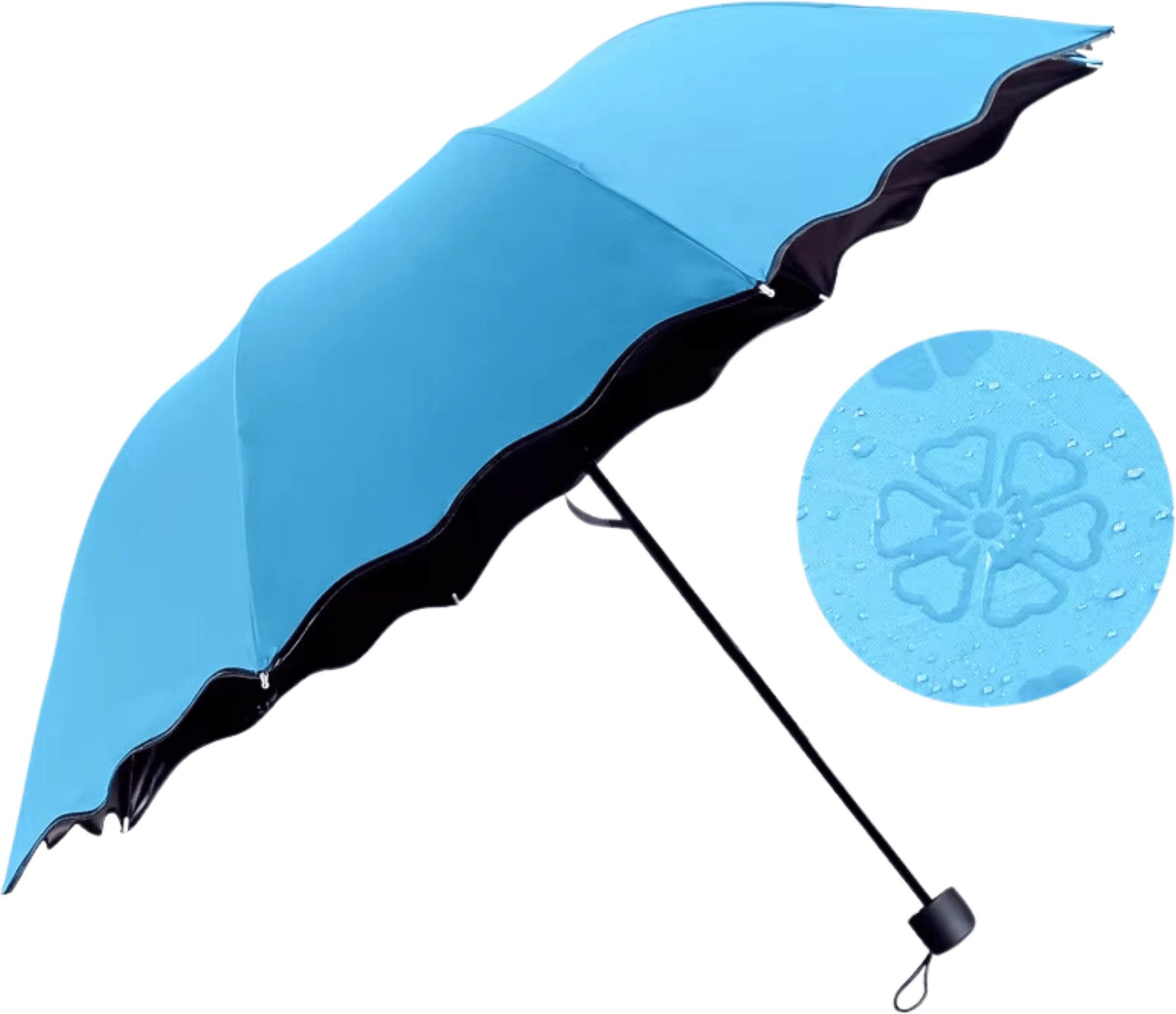 Mini Travel 3 Fold UV & Rain Proof Magic Umbrella-image-36
