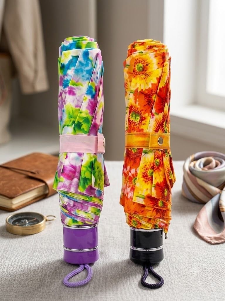 unick Sun Umbrella 2 Fold, UV Protective, Compact and Light weight with cover Umbrella-picture-28