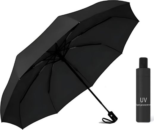 Large Auto Open Close Umbrella Windproof UV Foldable for Men & Women Umbrella-image-12