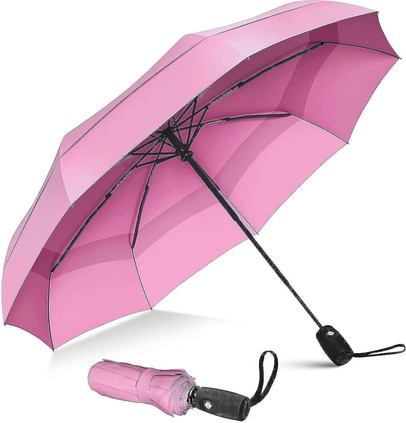 hsr Portable Auto Travel Strong Umbrella for AutoOpen/Close Button Umbrella for Men Umbrella-picture-22