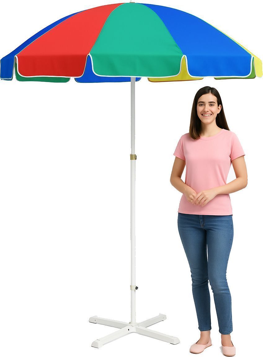 green bird Eco Lite Garden Shade Umbrella 7ft Sun Rain Protection For Balcony_F93 Umbrella-picture-13