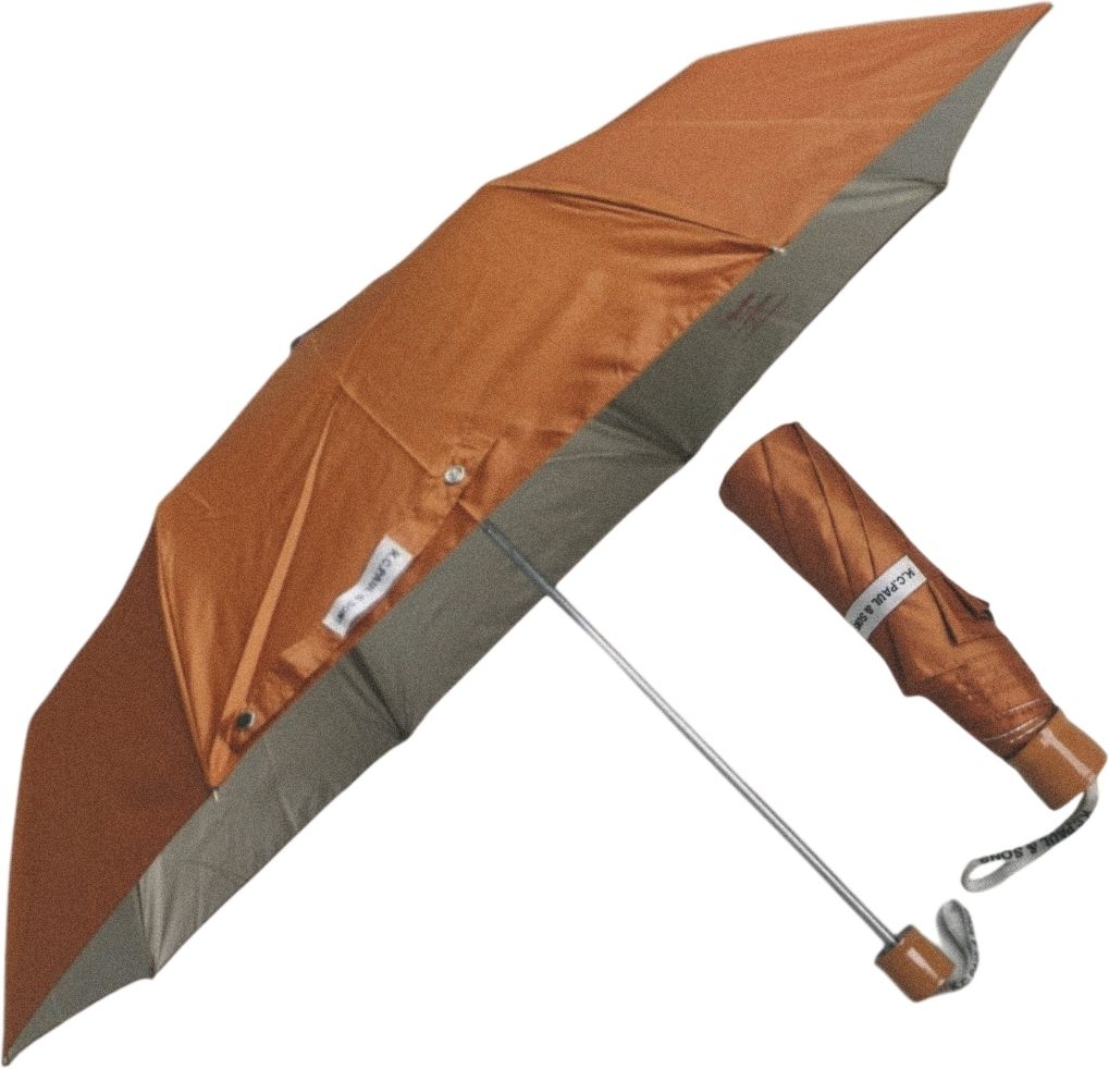 VARSHA 3 FOLD MANUAL GOLDEN BEOWN UV (MONO SILVER) Umbrella-image-7