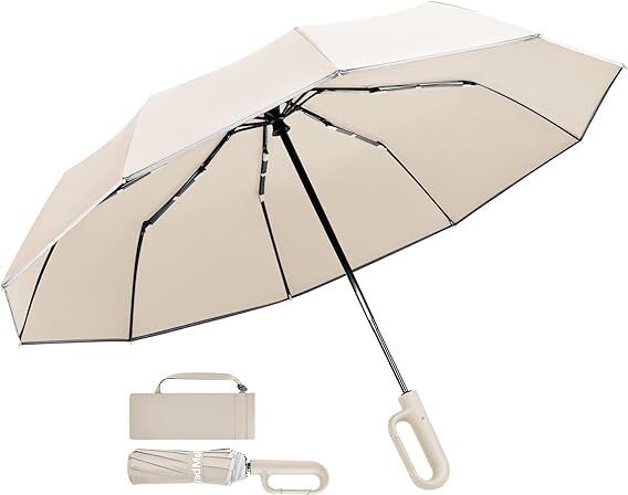 xbey 10 Ribs Windproof for Women Men UV Sun & Rain Protection Umbrella Umbrella-picture-20