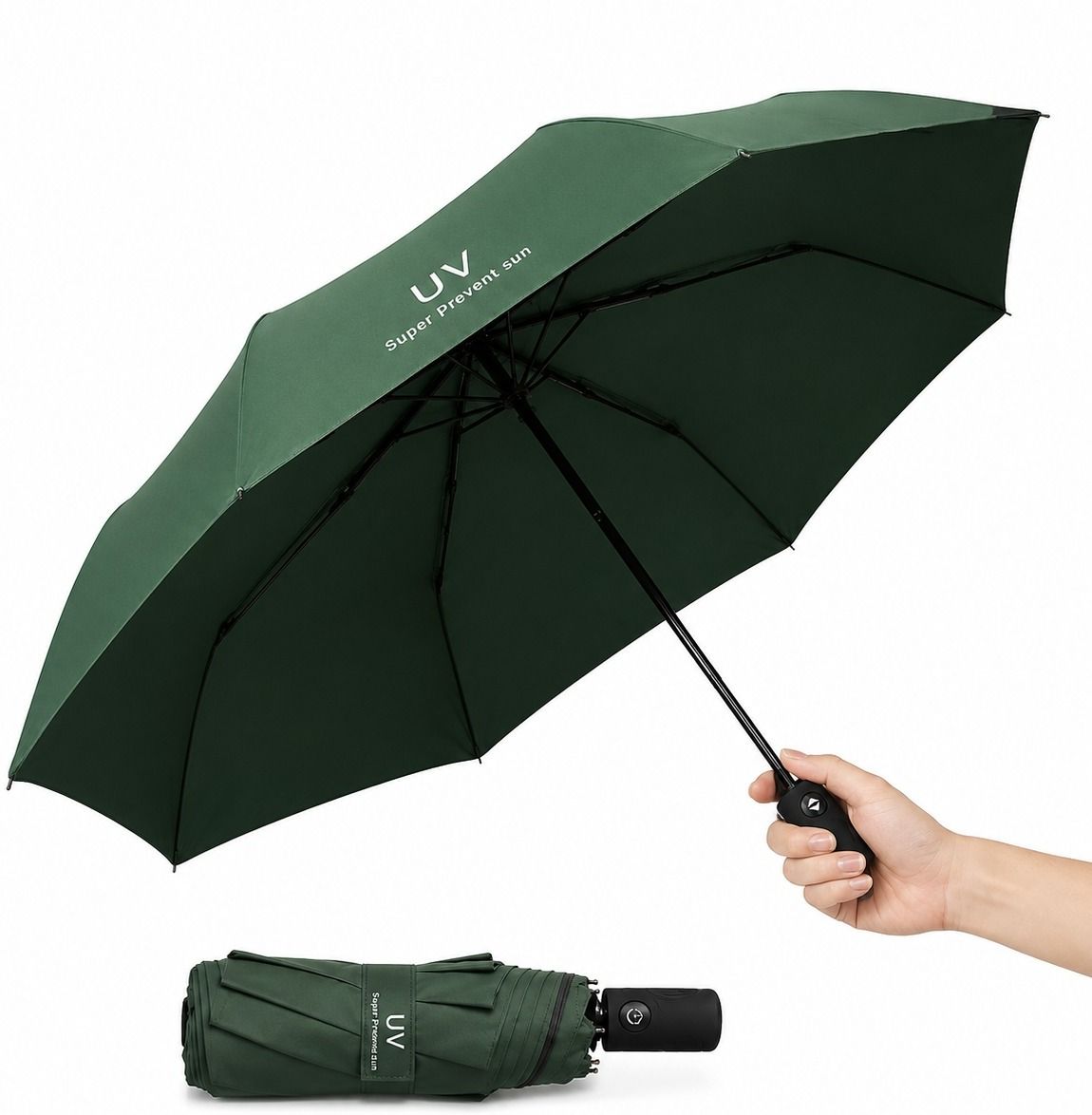 ekisha Premium 3 Fold UV Protection Automatic Compact Travel Umbrella Windproof Umbrella-picture-6