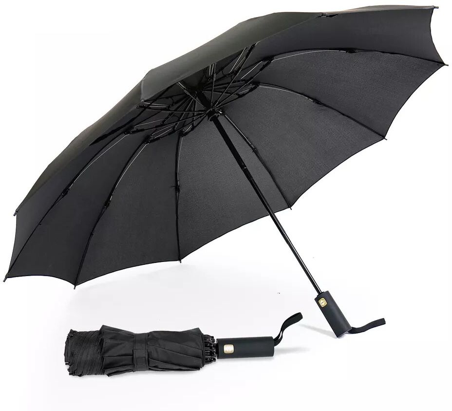 3 Fold Umbrella- Automatic Umbrella with Sturdy 8 Ribs for Rainy Umbrella-image-38