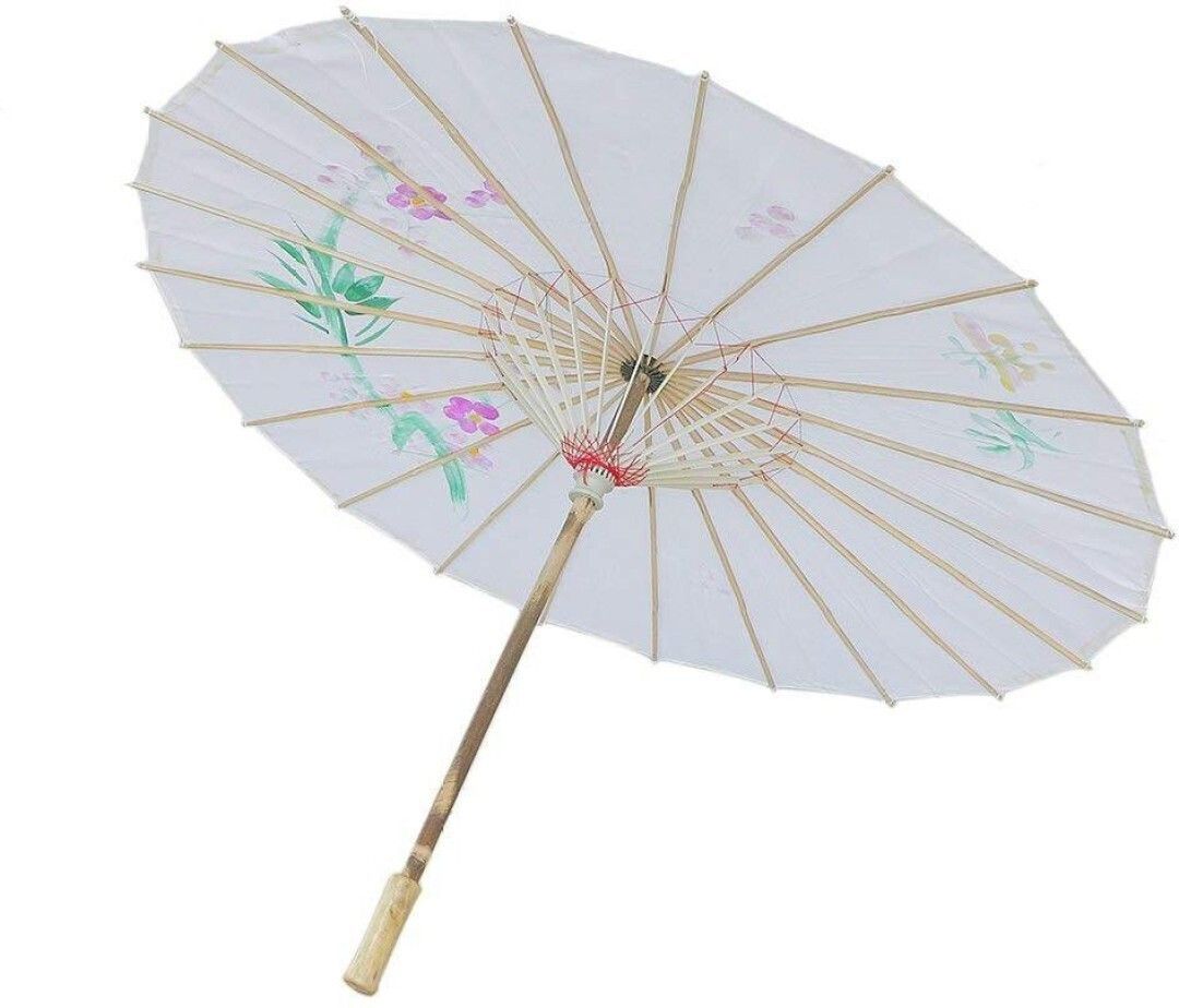 amaco White Chines Traditional Clothes Handmade Bamboo wooden Umbrella Color(white) for Party & photo shoot Umbrella-picture-15