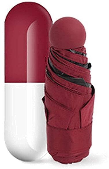 Capsule Umbrella for rain 5 Fold Manual Open Small Umbrella (RANDOM COLOUR) Umbrella-image-46