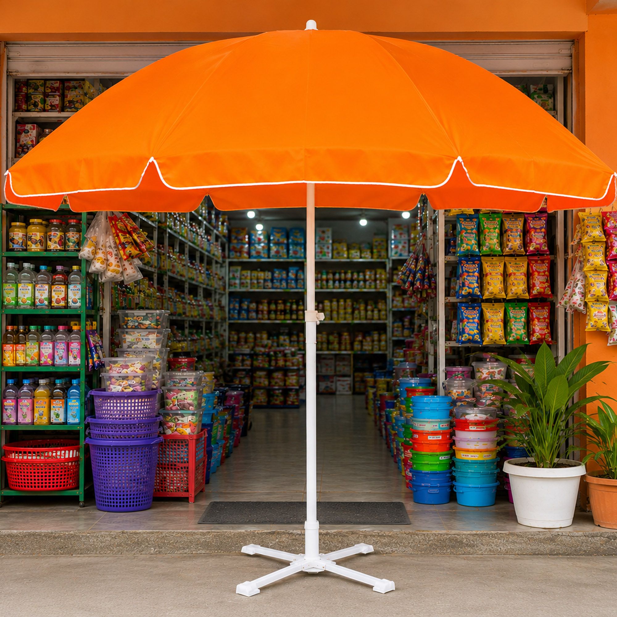 green bird 7 Ft Garden Umbrella With Stand Practical Lawn and Terrace Sun Shade Umbrella-picture-28