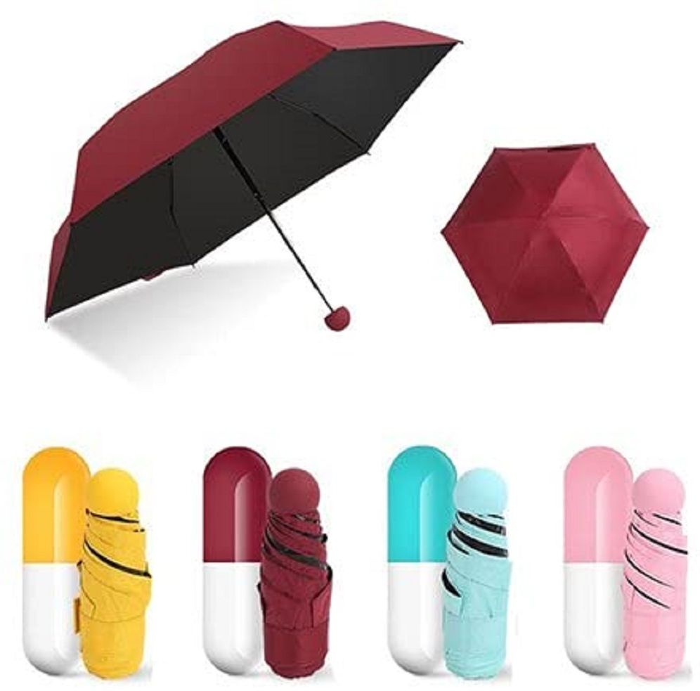 Bulk Avenue Capsule Umbrella , Portable Travel Pocket Umbrella with Capsule Case Umbrella-image-42