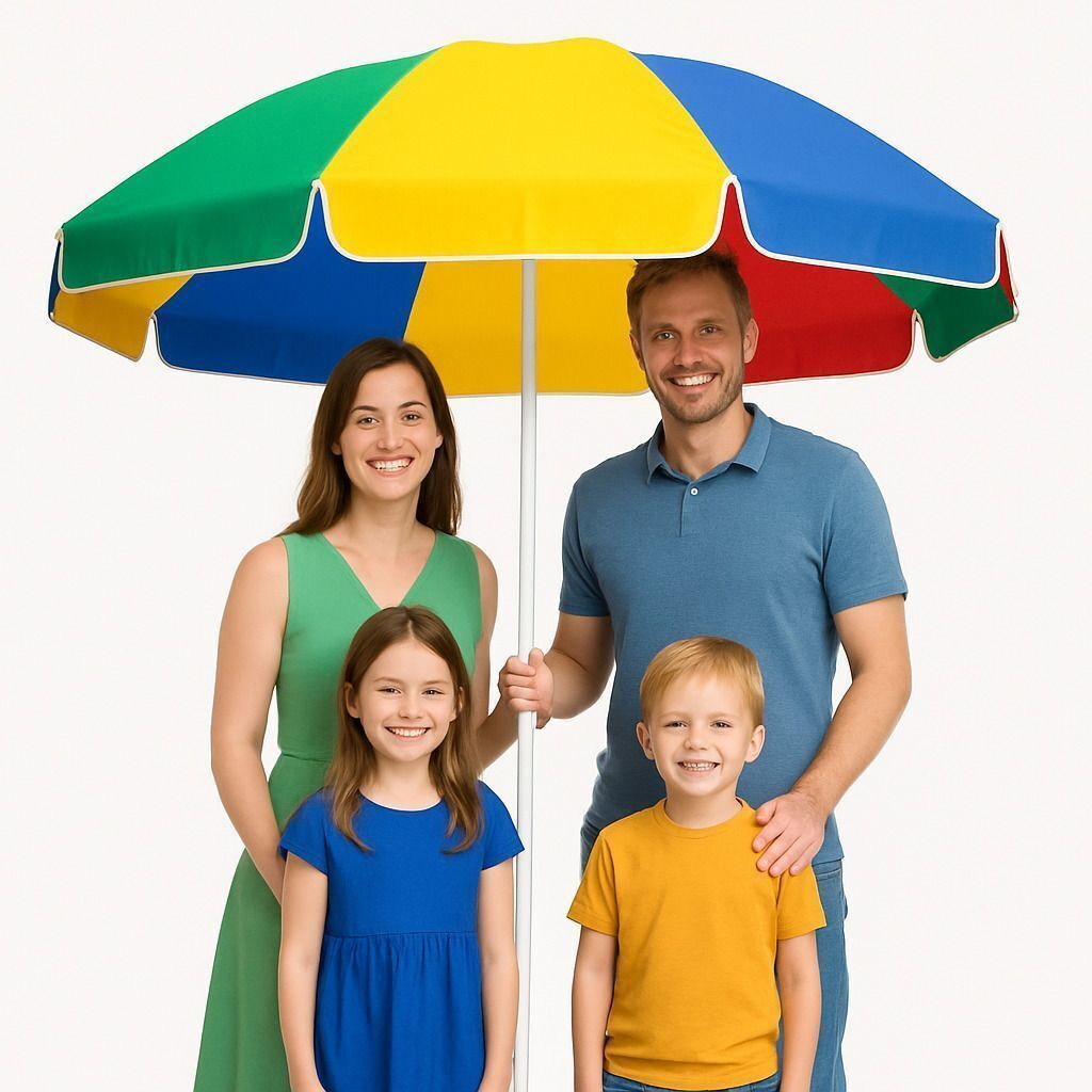 green bird Modern Outdoor Garden Umbrella 7ft Sun Rain Protection For Outdoor_F245 Umbrella-picture-23