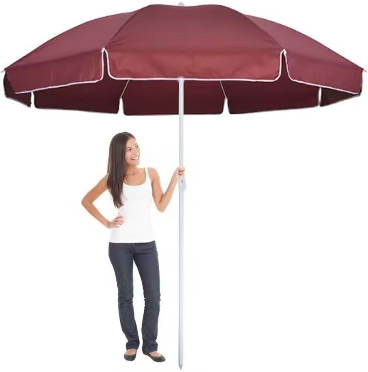 Classic 7ft Outdoor Sun Umbrella with Tilt – Easy to Carry & Use Umbrella-image-11