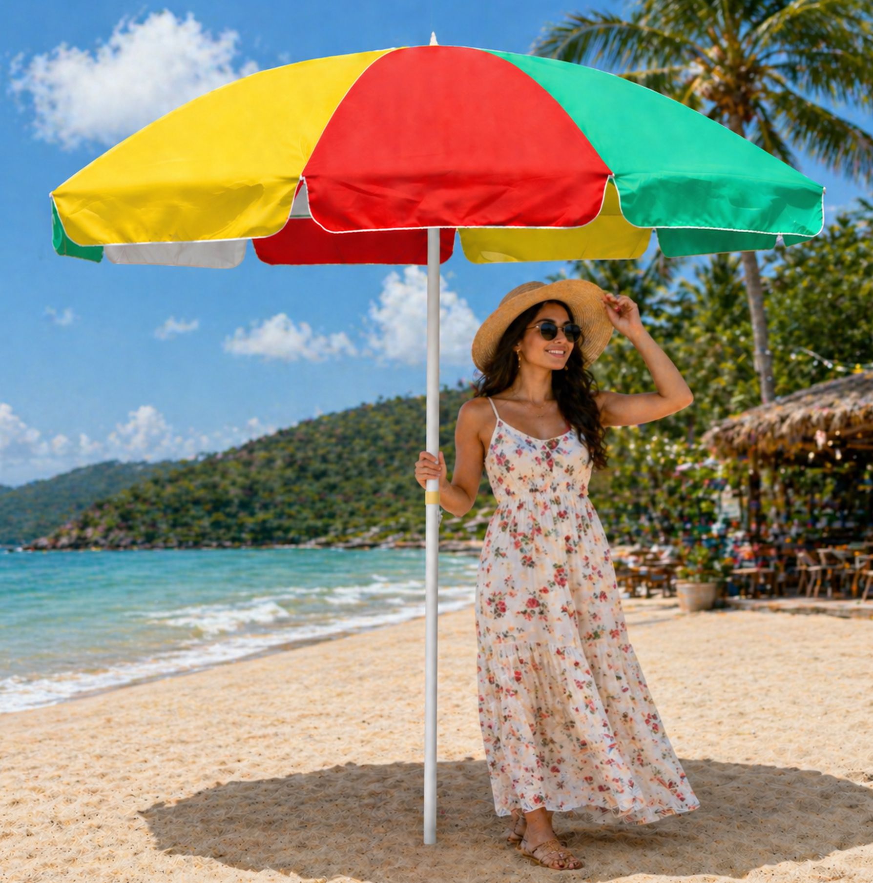 green bird Luxury Garden Umbrella 7ft Outdoor Patio Shade Collection Umbrella-picture-18
